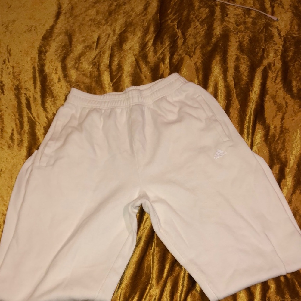 White addida joggers